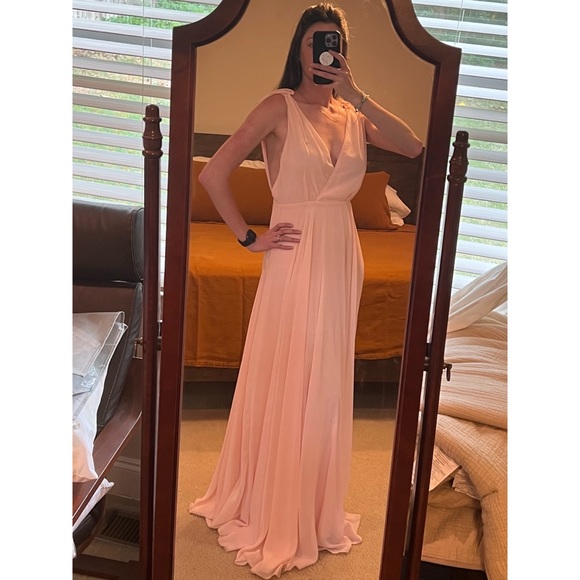 Lulus Dance the Night Away Blush Pink Backless Maxi Dress - Picture 3 of 8